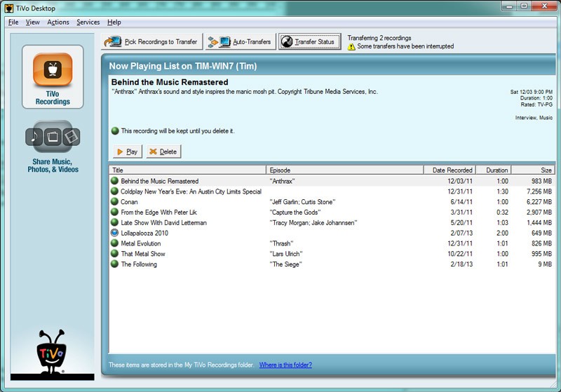 Tivo Desktop Patch Download